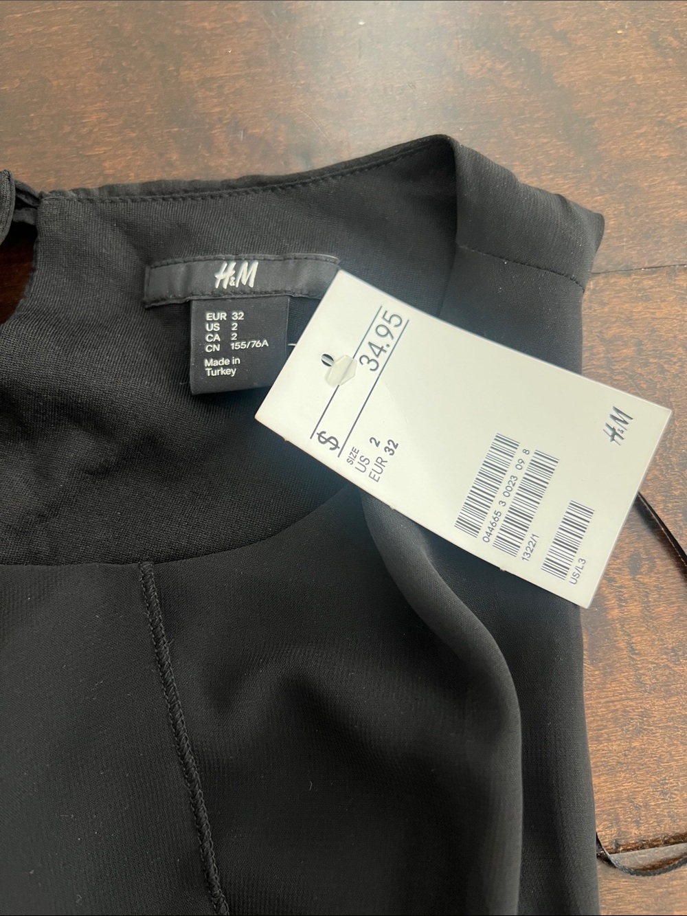 H&M Black Asymmetrical Ruffle Dress - Picture 2 of 4
